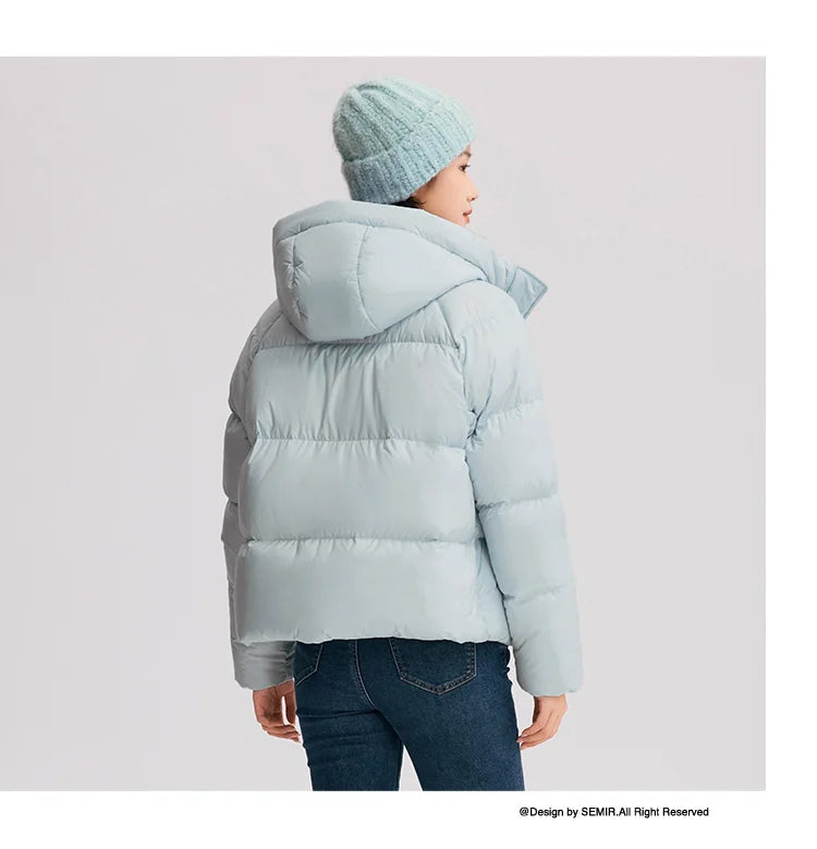 Hooded Duck Down Puffer Coat