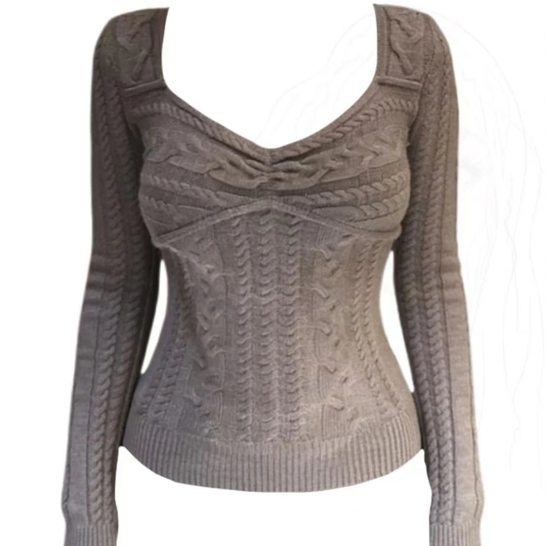 Sloane Gothic Fitted Knit Sweater
