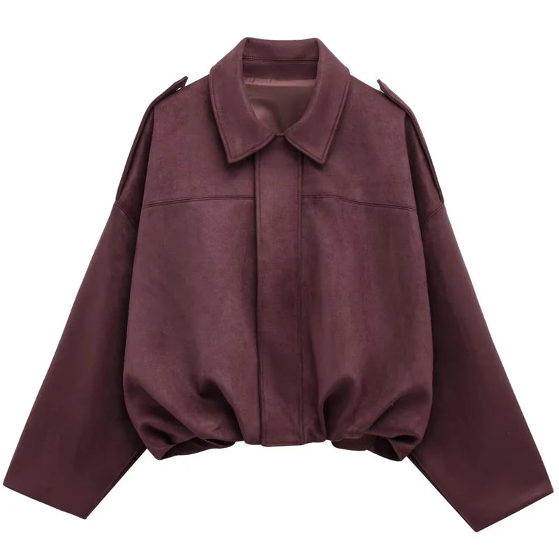 Ivy Suede Cropped Jacket