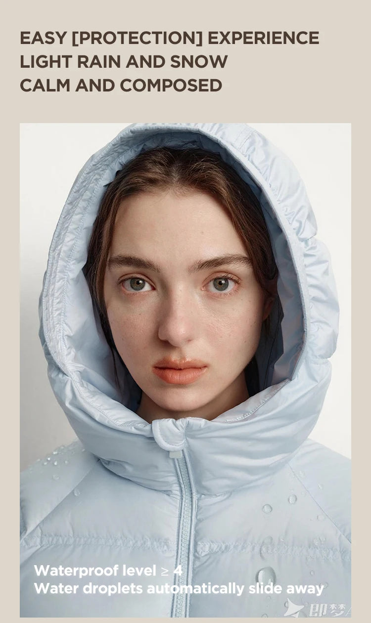 Hooded Duck Down Puffer Coat