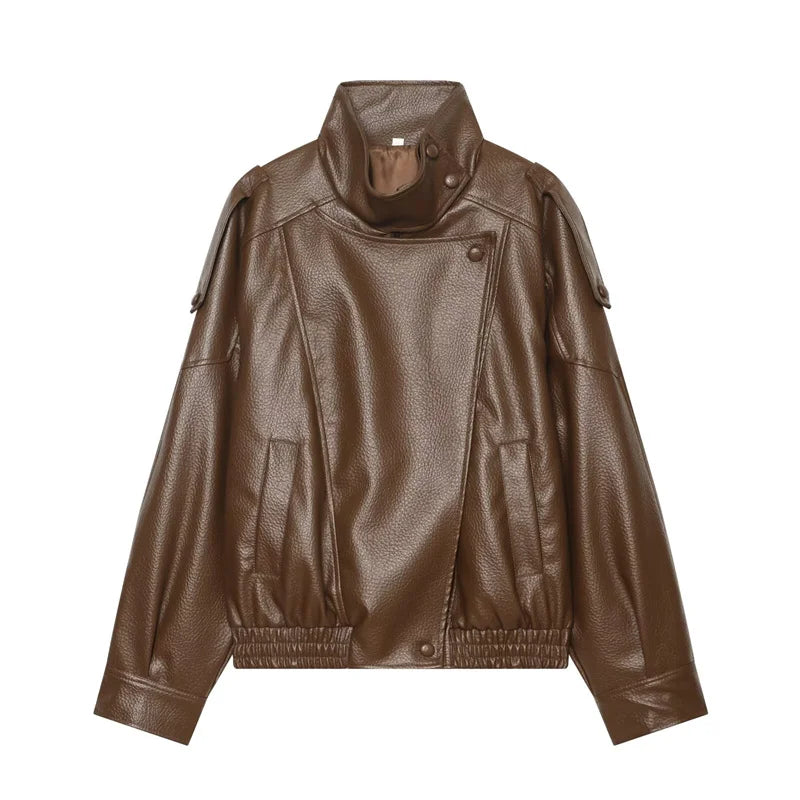 Maeve Faux-Leather Jacket