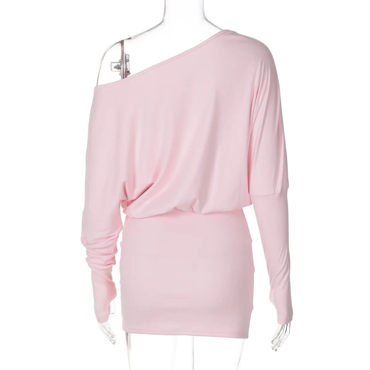 Mila Off-Shoulder Long-Sleeve Mini Dress