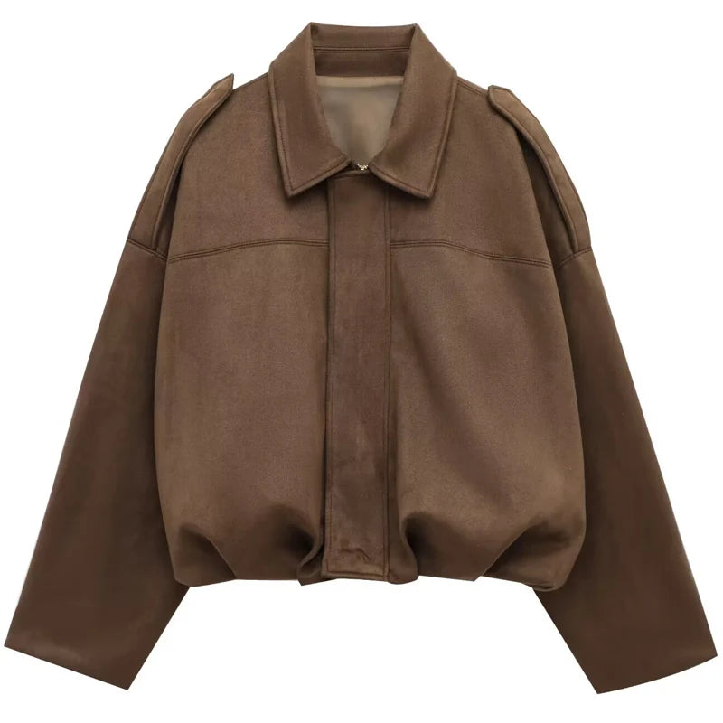Ivy Suede Cropped Jacket