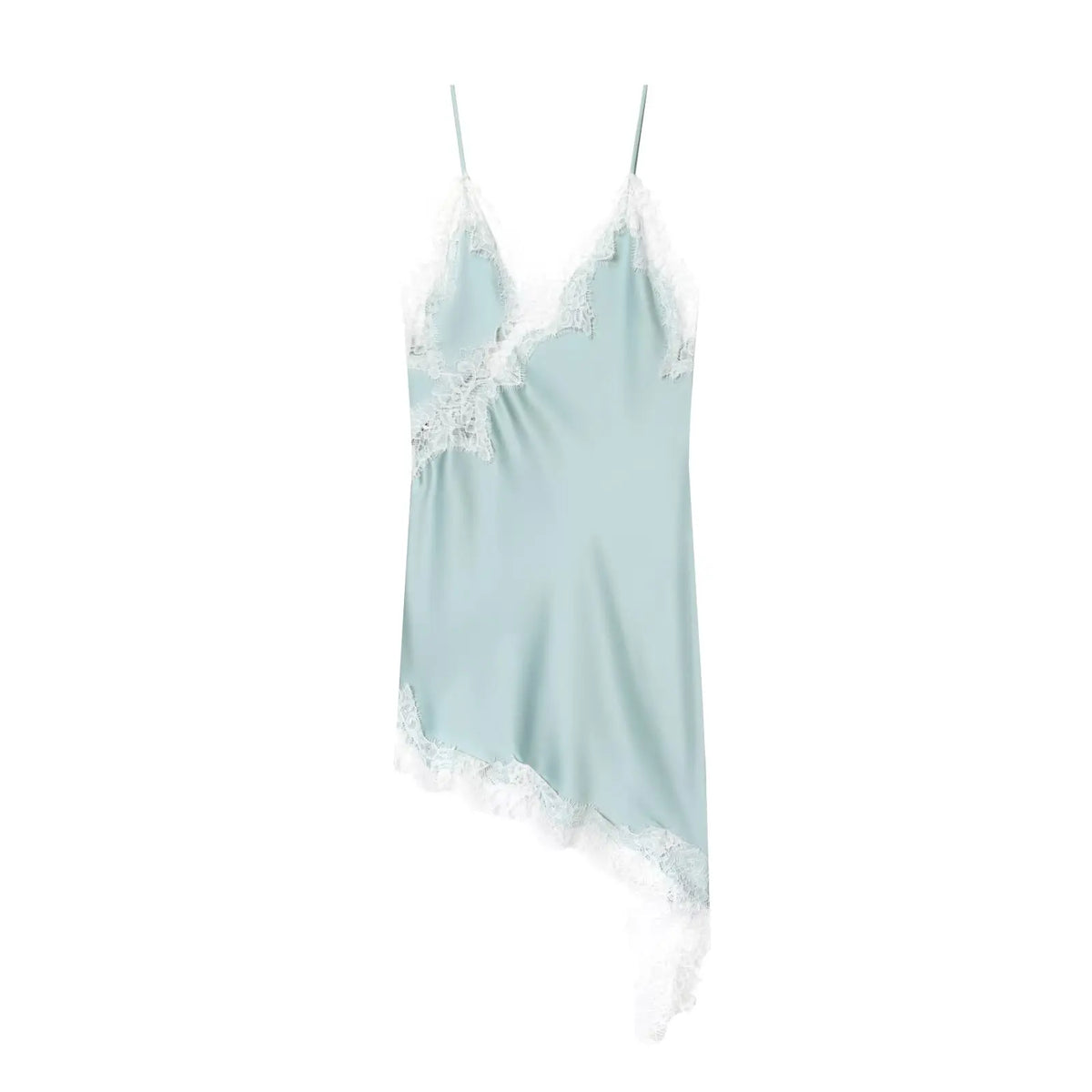 Livia Satin Lace Mini Dress