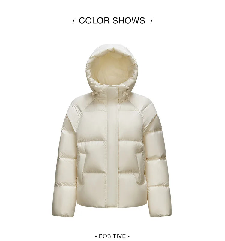 Hooded Duck Down Puffer Coat