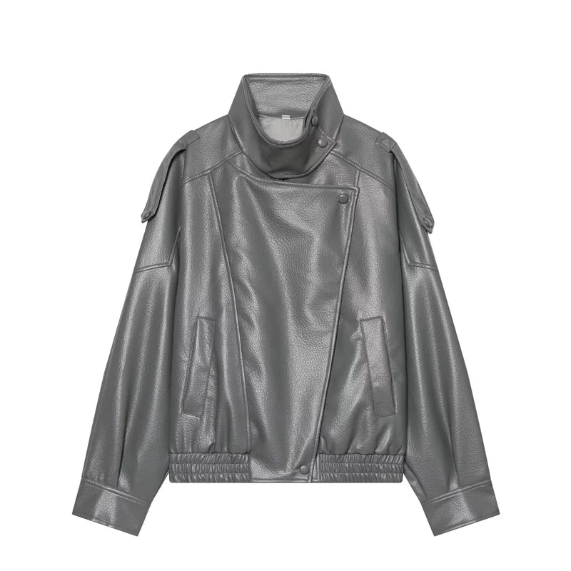 Maeve Faux-Leather Jacket