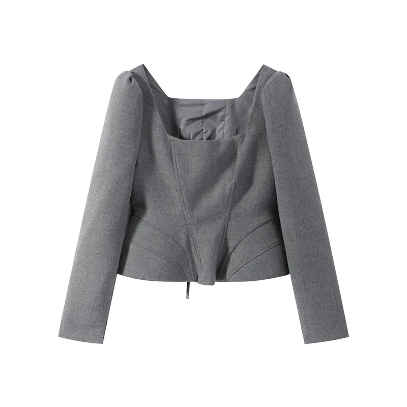 Wool-Blend Knit Top & Pants Set