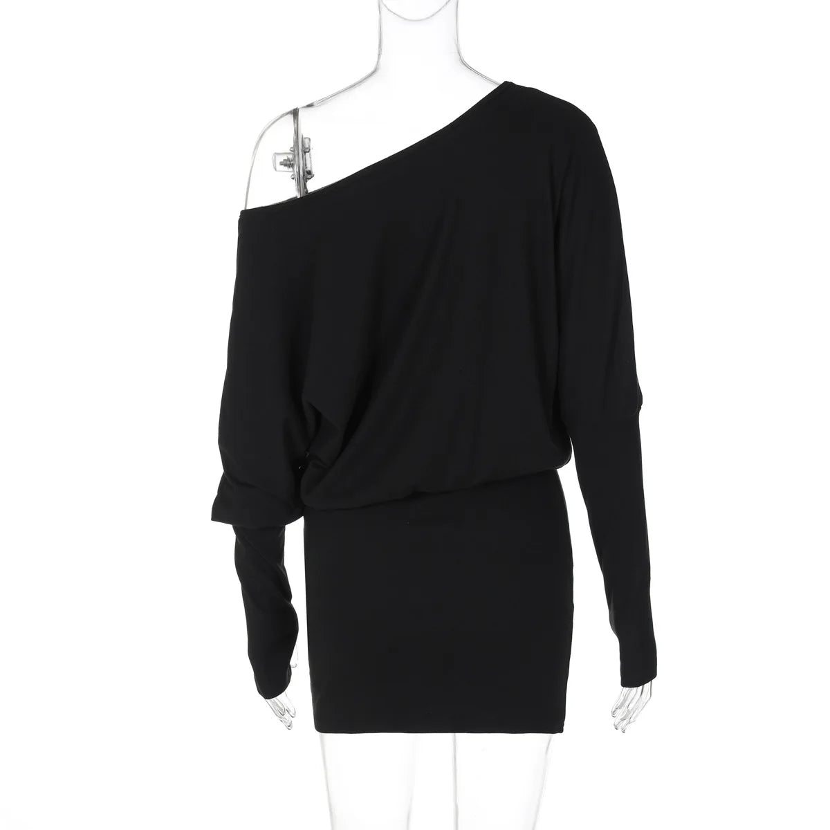 Mila Off-Shoulder Long-Sleeve Mini Dress