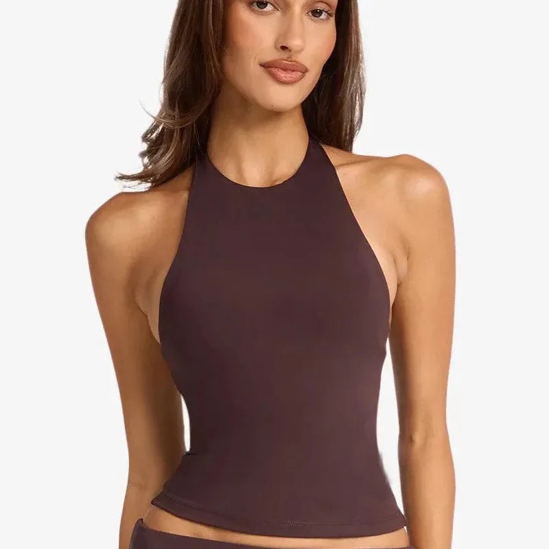 Sculpt Open-Back Halter Active Separates