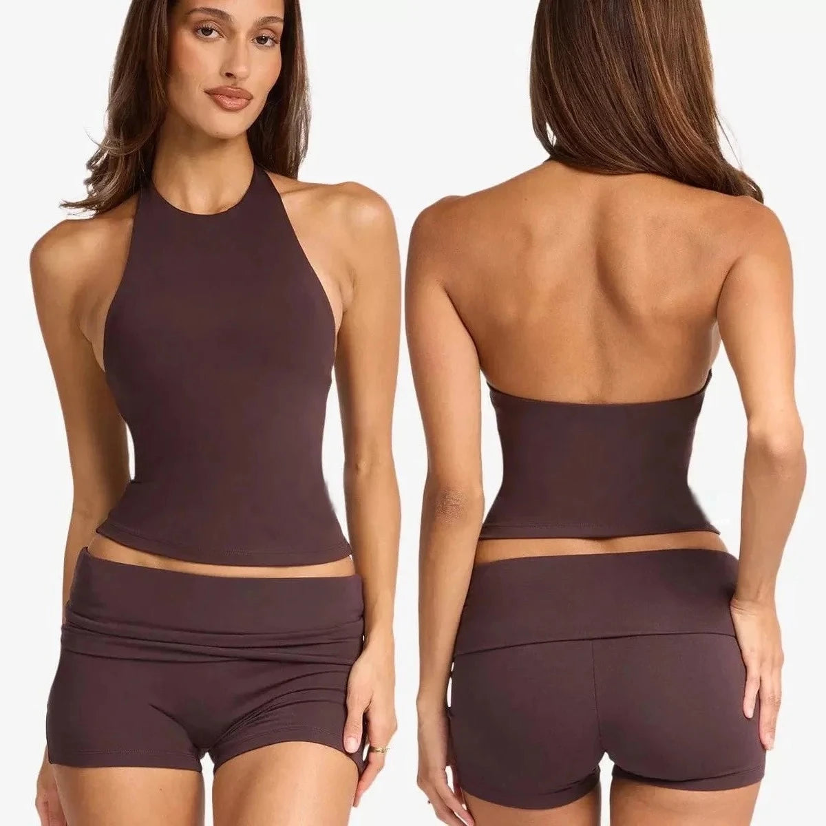 Sculpt Open-Back Halter Active Separates