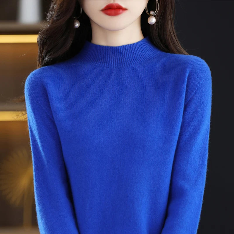Alba Merino Mock-Neck Sweater
