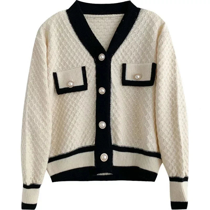 Soft Knit Button-Front Cardigan