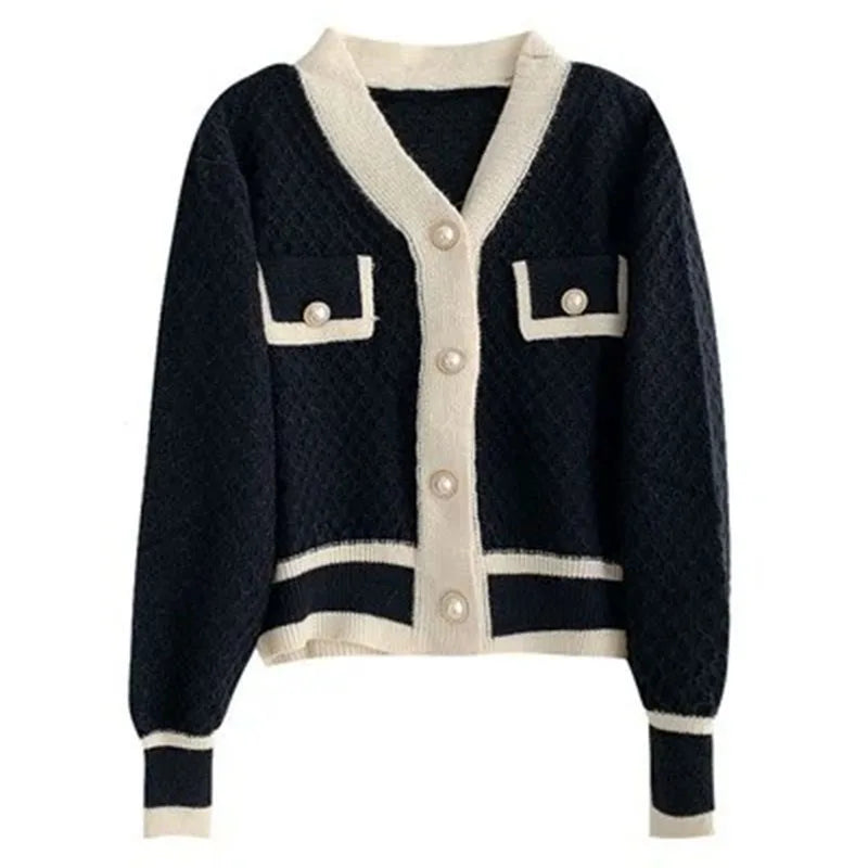 Soft Knit Button-Front Cardigan