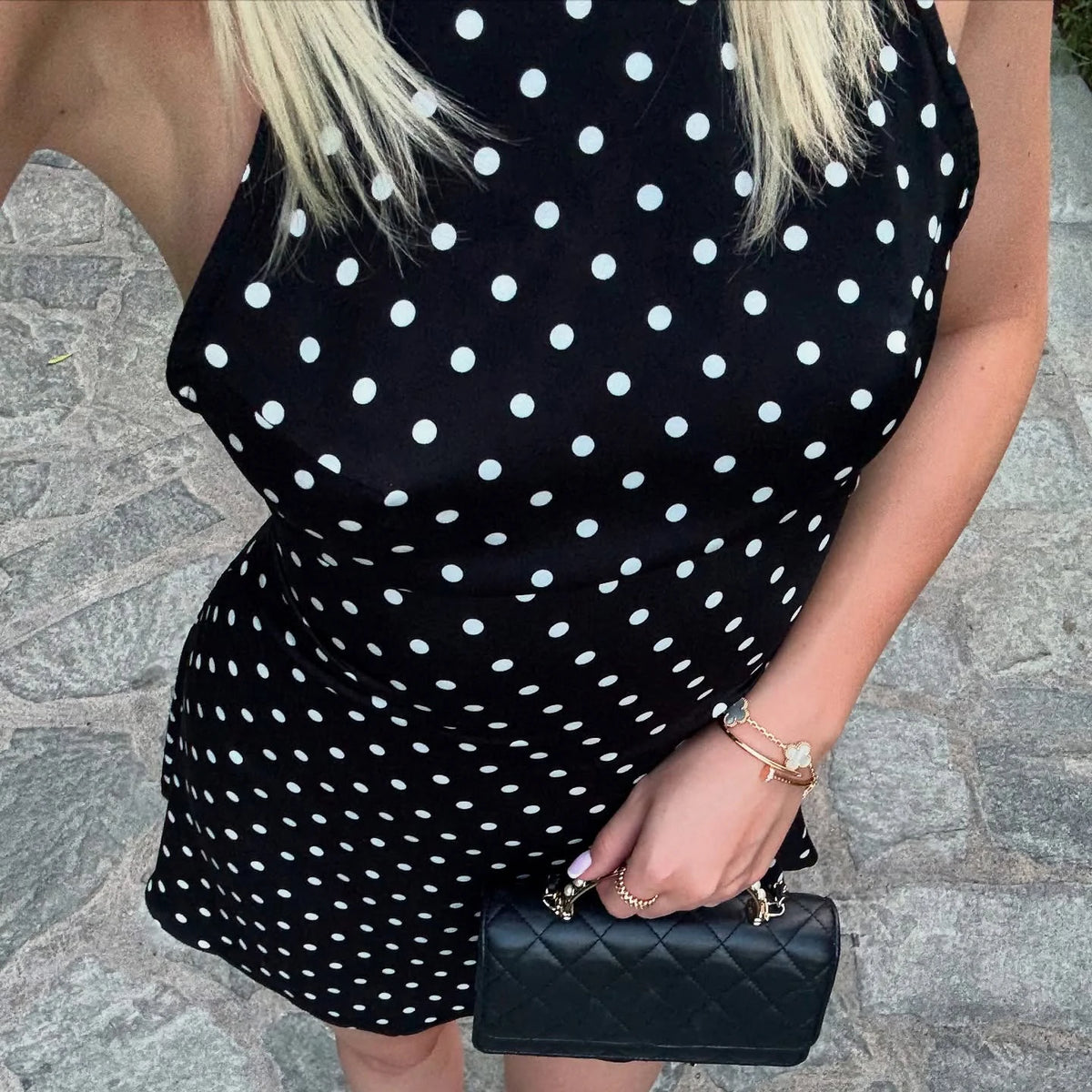Indie Backless Halter-Neck Mini Dress