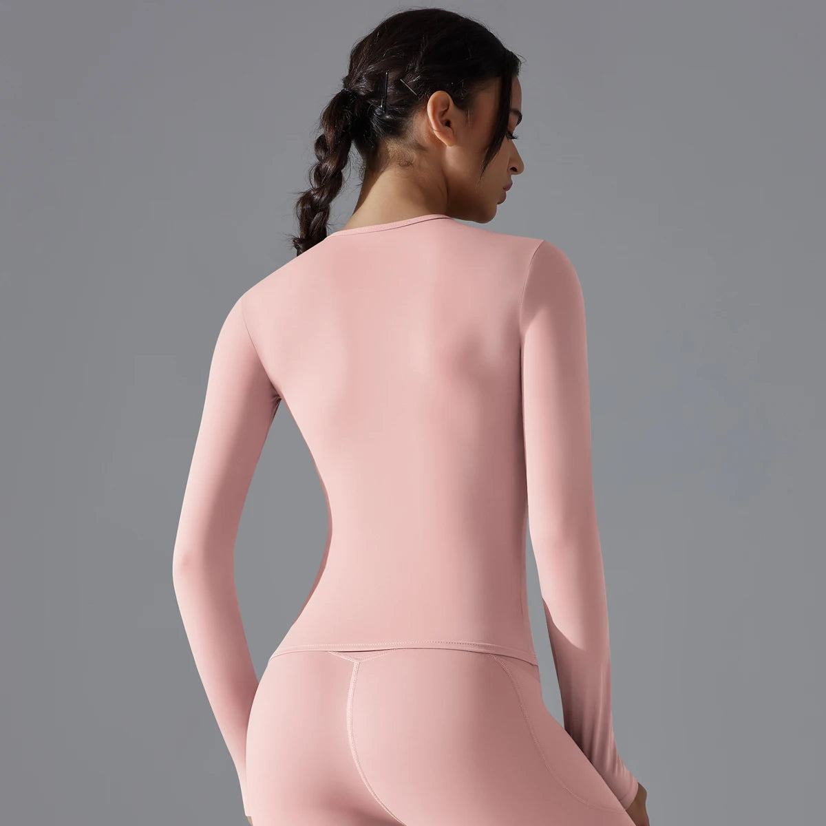 Long-Sleeve High-Elasticity Workout Sports Top