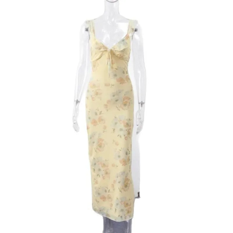 Amara Floral Backless Dress