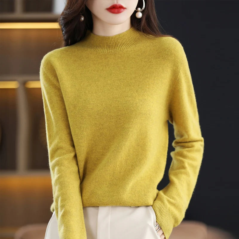 Alba Merino Mock-Neck Sweater