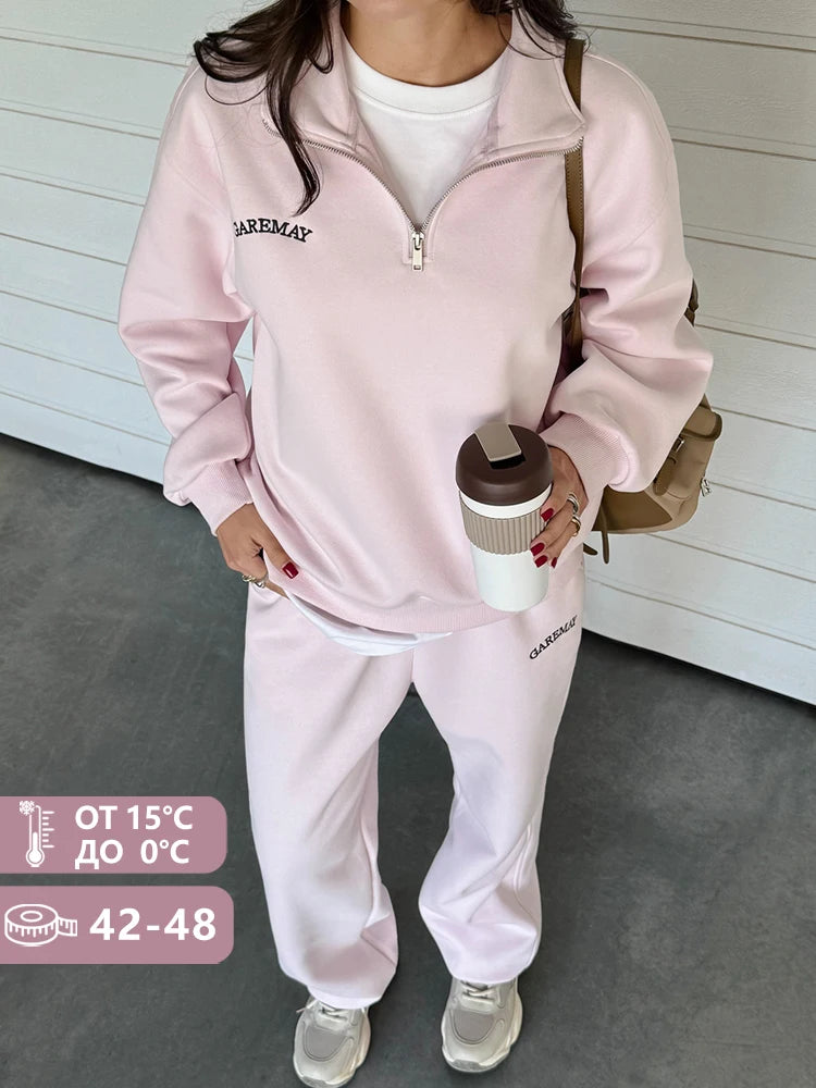 Zara Oversized Zip-Up Two-Piece Set