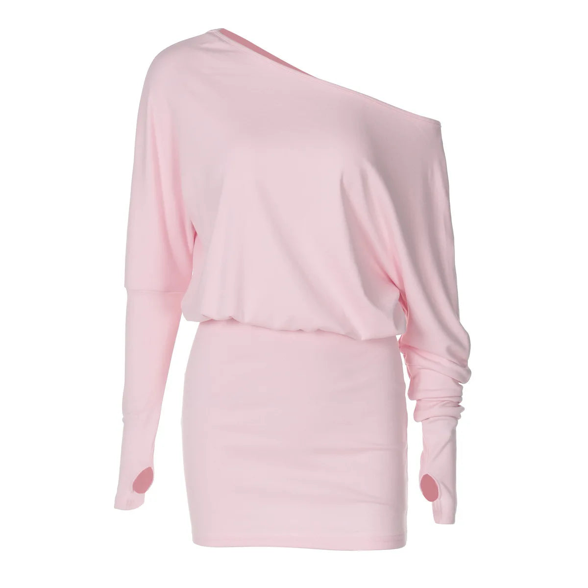 Mila Off-Shoulder Long-Sleeve Mini Dress