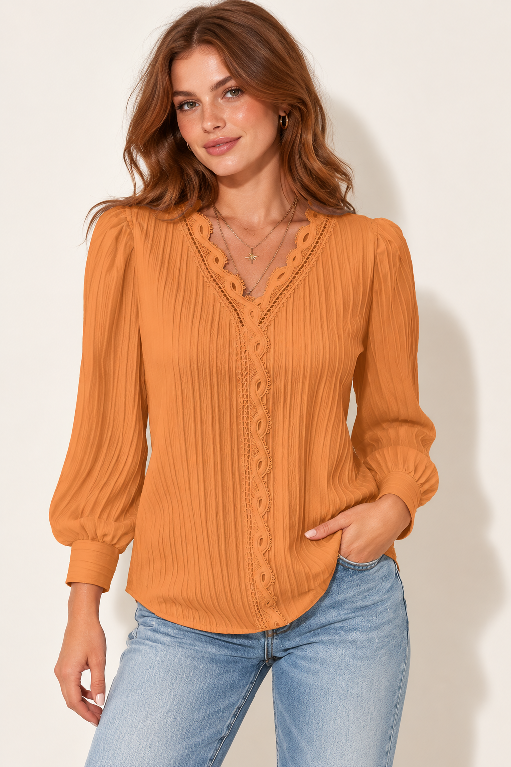 Ayla Lace Top — approved studio hero