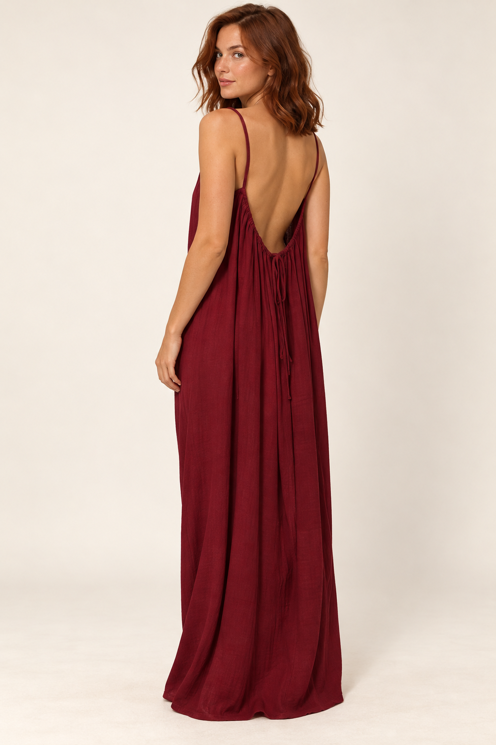 Faye Strapless Backless Maxi Dress — approved studio hero