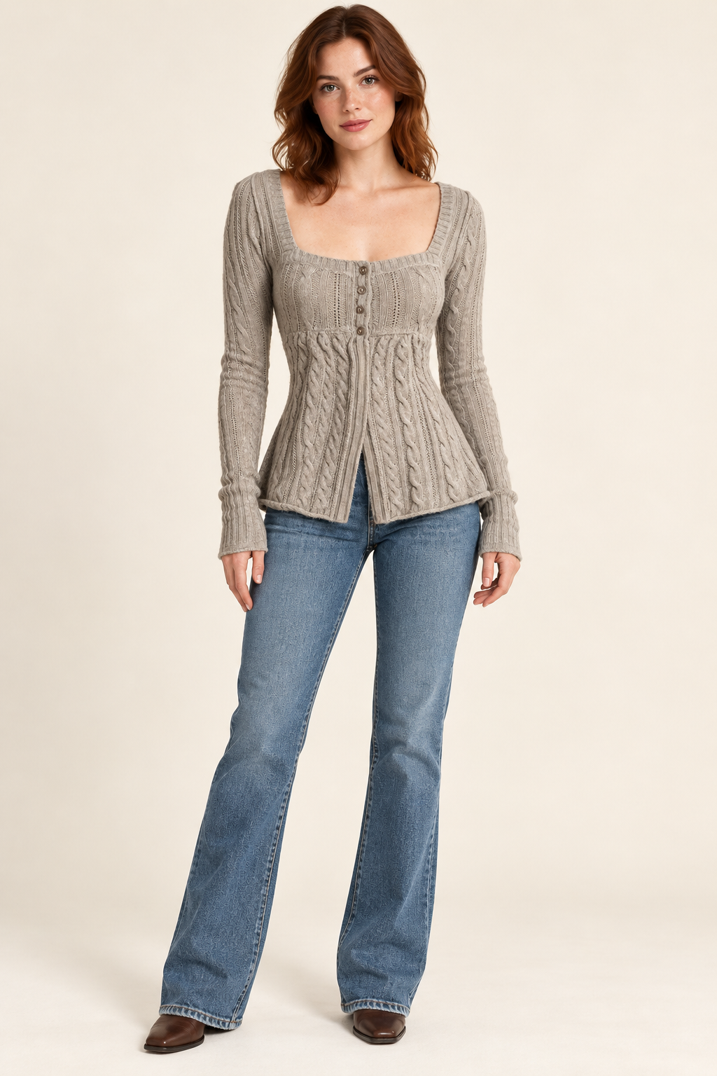 Sloane Gothic Fitted Knit Sweater — approved studio hero