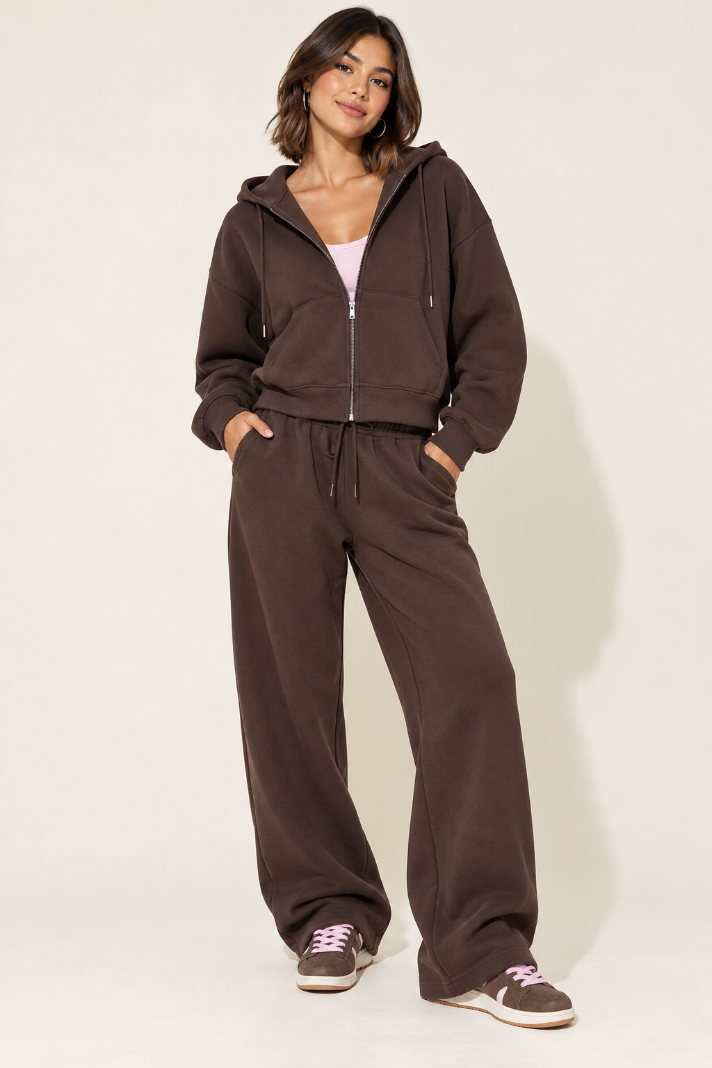 Vera Hooded Zip-Up Two-Piece Set — approved studio hero